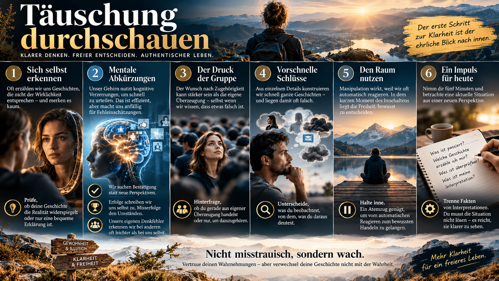 Täuschung durchschauen Weg zur Klarheit