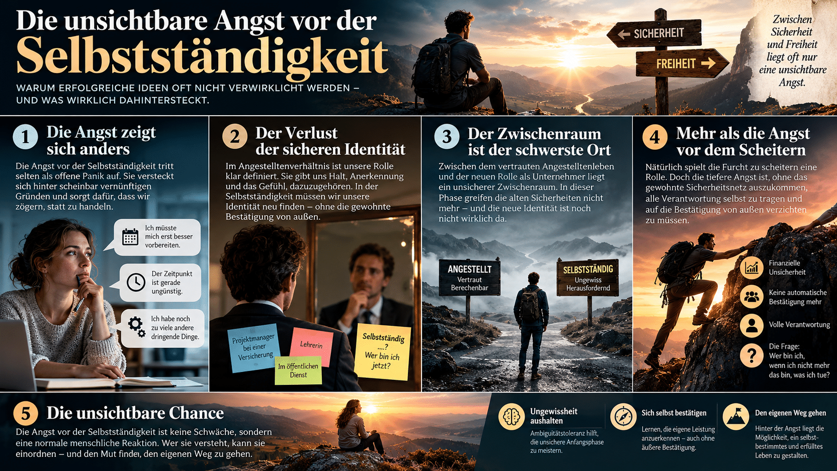 Unsichtbare Angst vor der Selbstständigkeit
