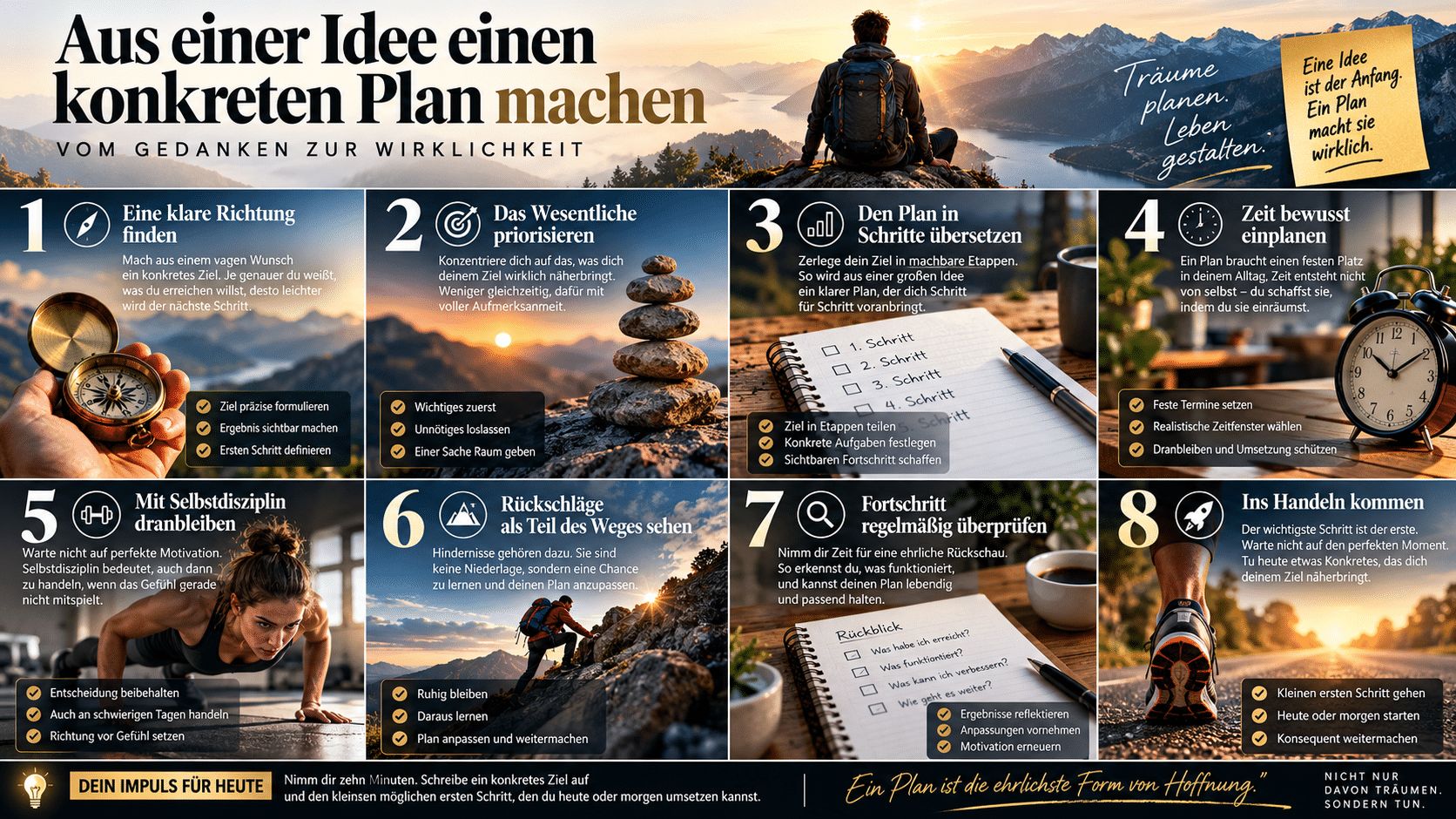 Von der Idee zum konkreten Plan