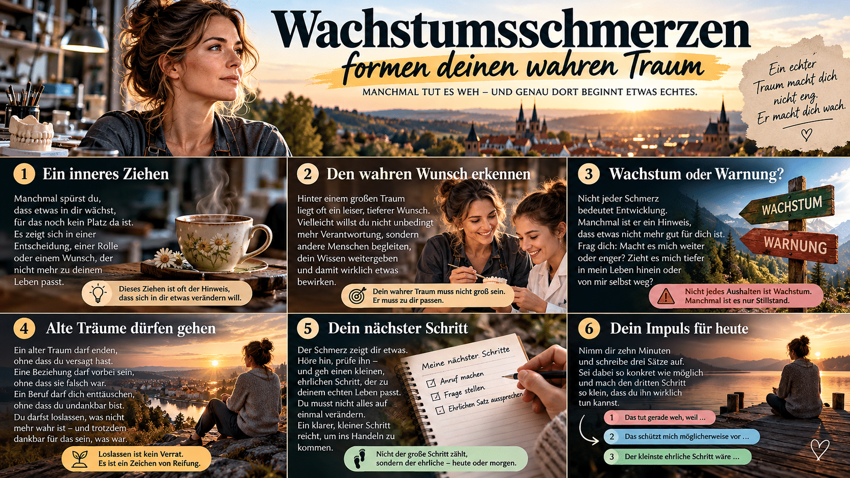 Wachstumsschmerzen Dein Weg zum wahren Traum