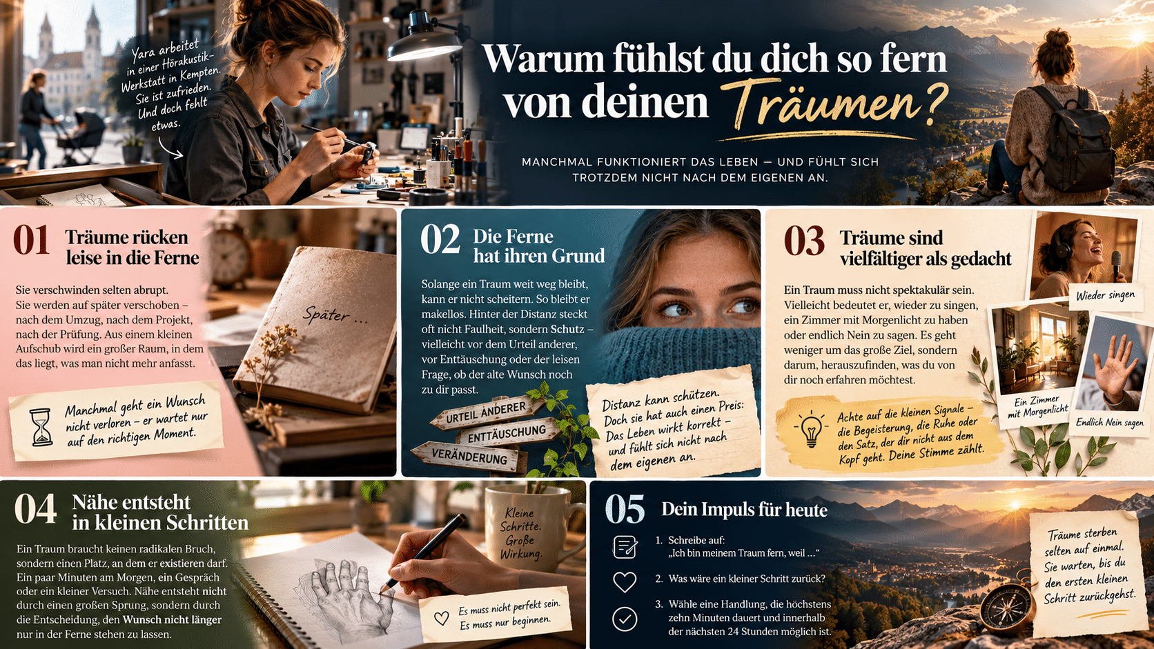 Warum fühlst du dich fern von deinen Träumen