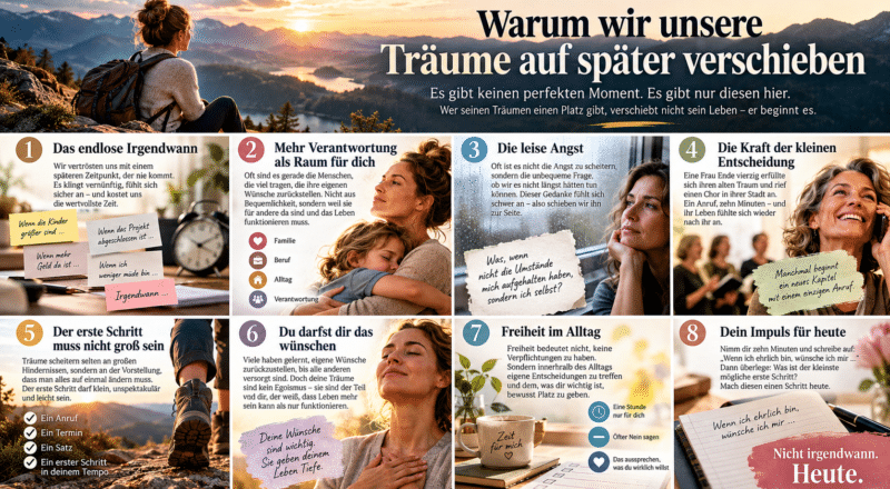 Warum wir Träume auf später verschieben