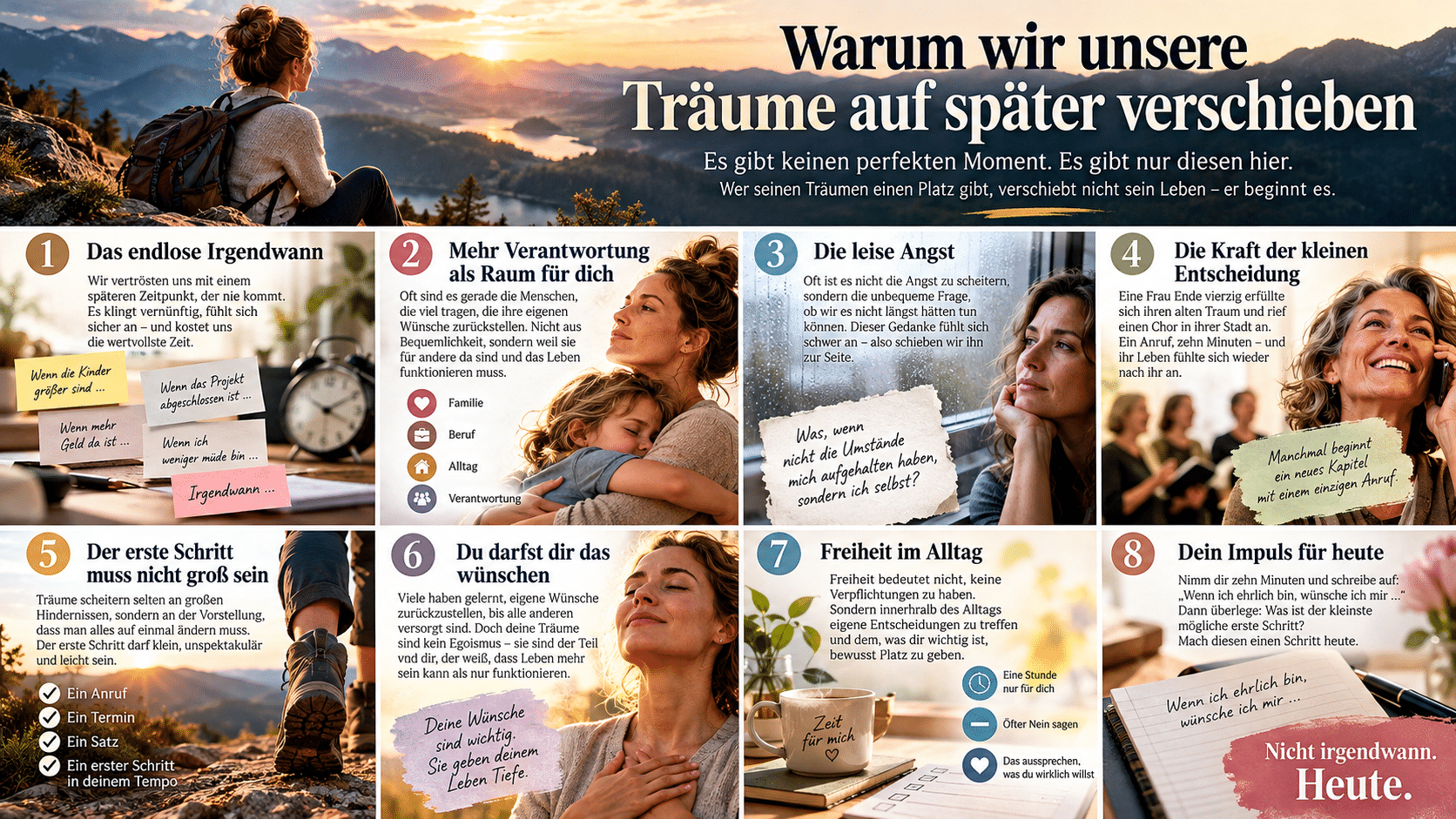 Warum wir Träume auf später verschieben