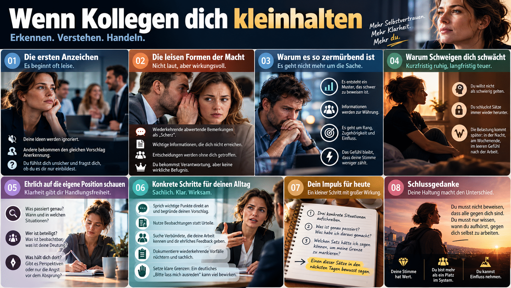 Wenn Kollegen dich kleinhalten – Infografik