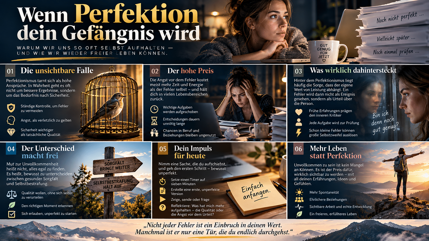 Wenn Perfektion dein Gefängnis wird