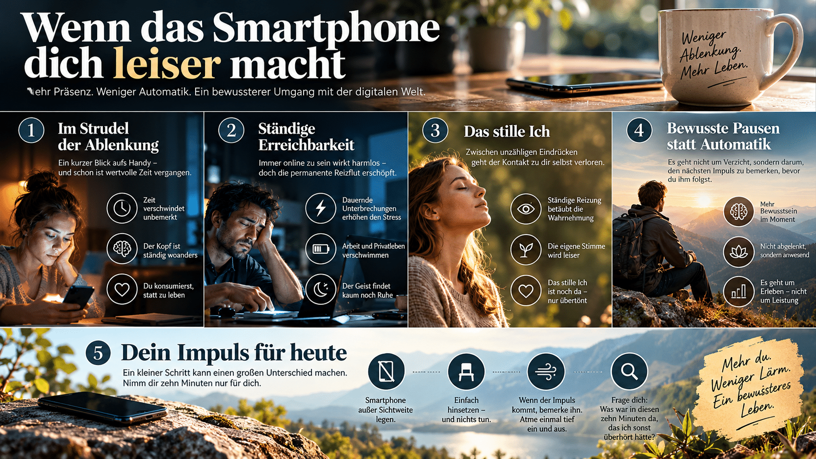Wenn das Smartphone leiser macht