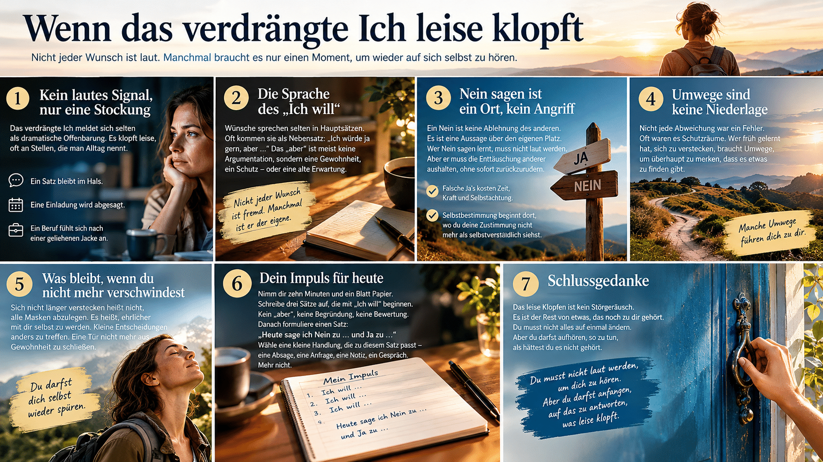 Wenn das verdrängte Ich leise klopft Wenn das verdrängte Ich leise klopft