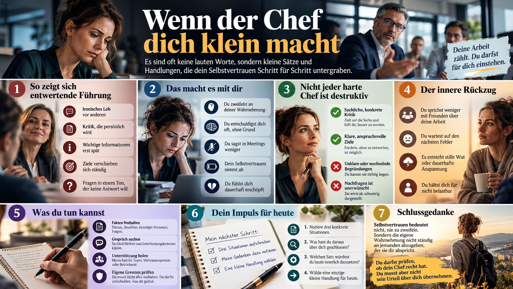 Wenn der Chef dich klein macht