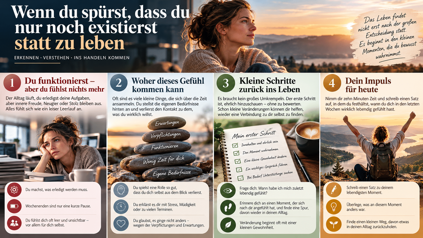 Wenn du spürst, dass du nur noch existierst