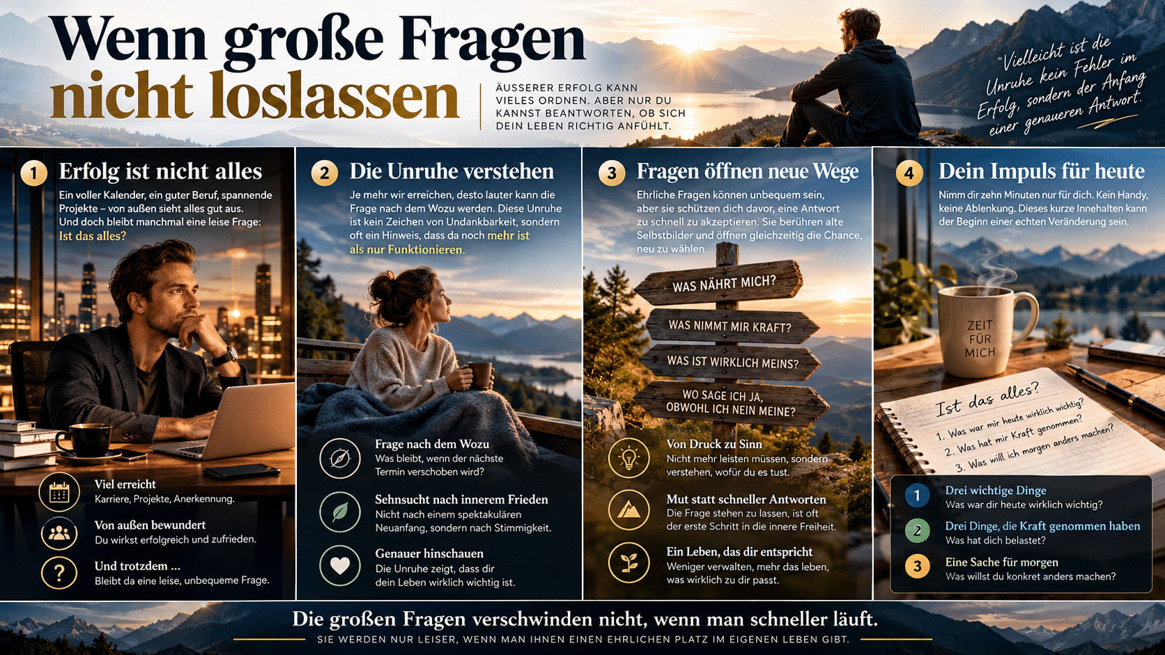 Wenn große Fragen nicht loslassen