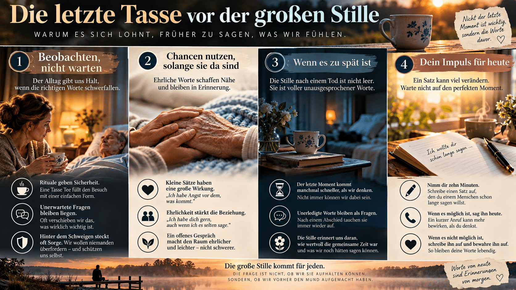 Worte vor der großen Stille