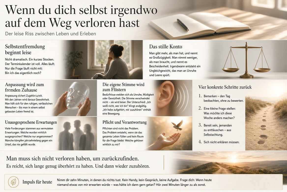 infografik Wenn du dich selbst irgendwo auf dem Weg verloren hast infografik Wenn du dich selbst irgendwo auf dem Weg verloren hast