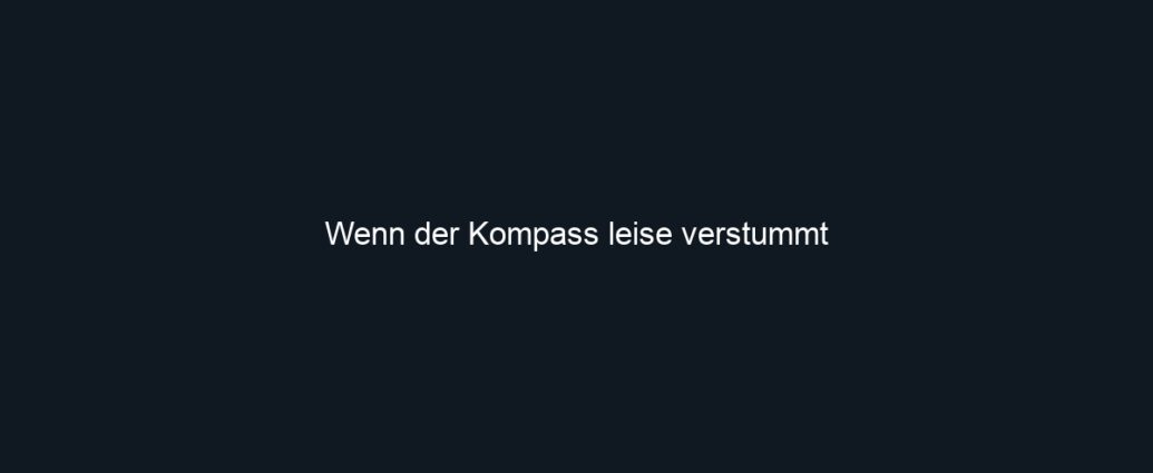 Wenn der Kompass leise verstummt